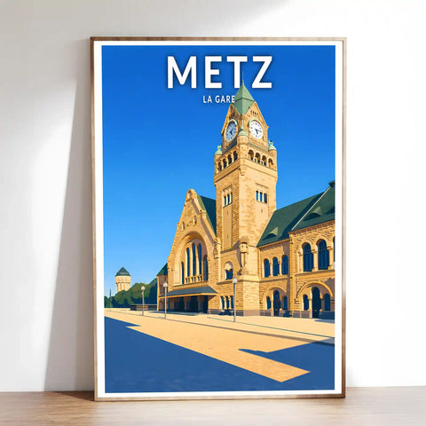 Affiche - Metz - La Gare