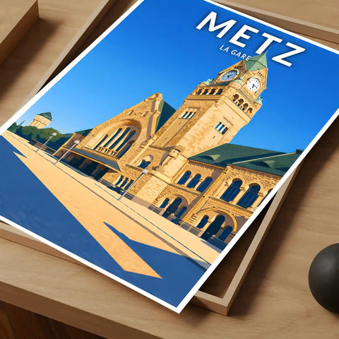 Affiche - Metz - La Gare