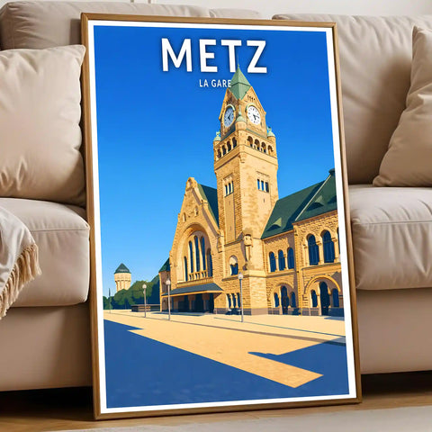 Affiche - Metz - La Gare