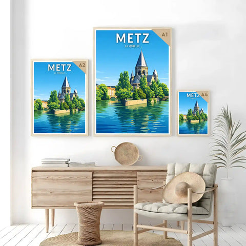 Affiche - Metz - La Moselle