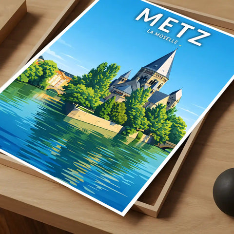 Affiche - Metz - La Moselle