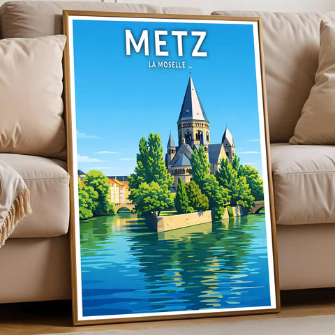 Affiche - Metz - La Moselle