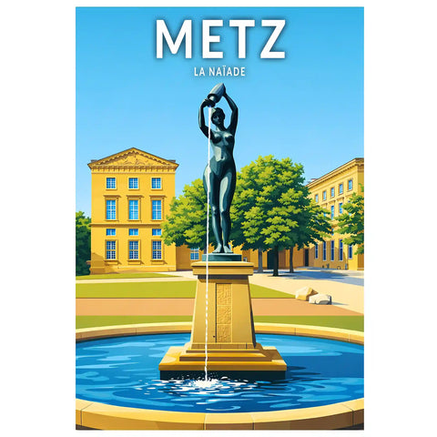 Affiche - Metz - La Naïade