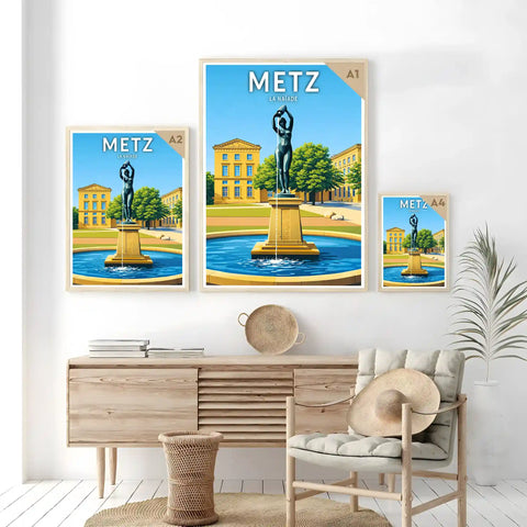 Affiche - Metz - La Naïade