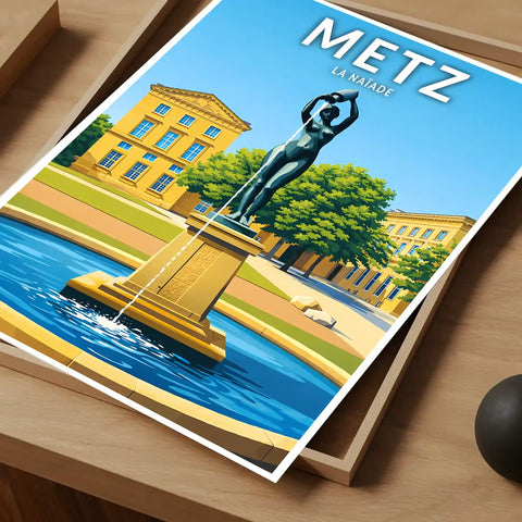 Affiche - Metz - La Naïade