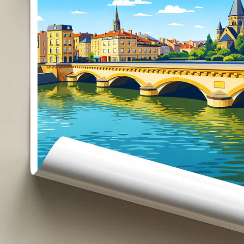 Affiche - Metz - Le Moyen-Pont