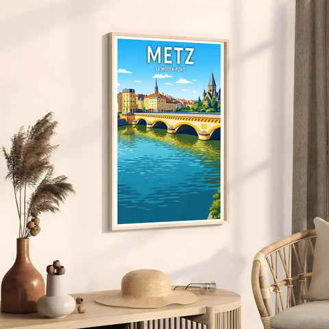 Affiche - Metz - Le Moyen-Pont