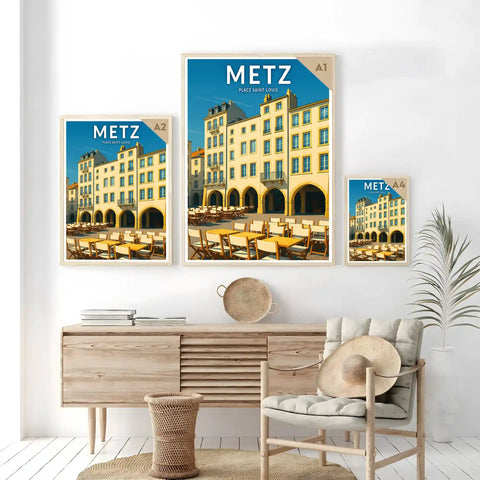 Affiche - Metz - Place Saint-Louis