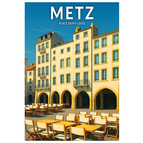 Affiche - Metz - Place Saint-Louis