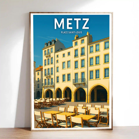 Affiche - Metz - Place Saint-Louis