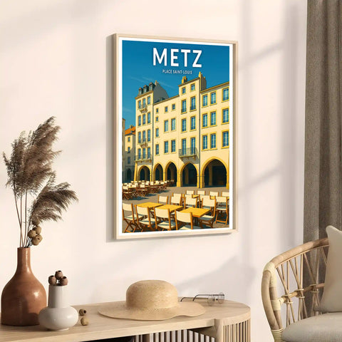 Affiche - Metz - Place Saint-Louis