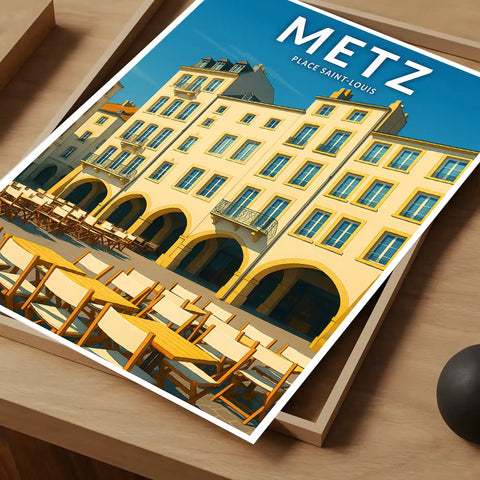 Affiche - Metz - Place Saint-Louis