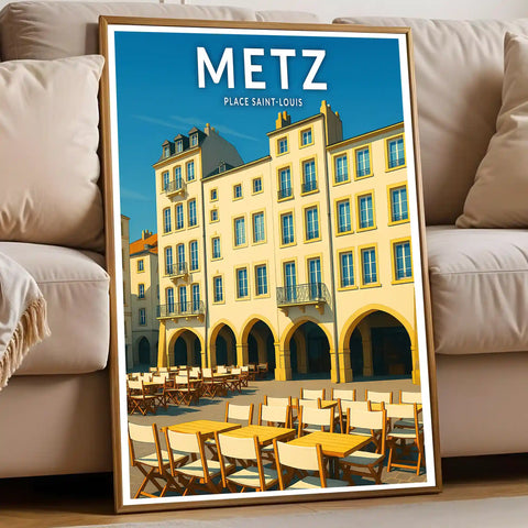 Affiche - Metz - Place Saint-Louis