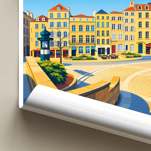 Affiche - Metz - Place de Chambre
