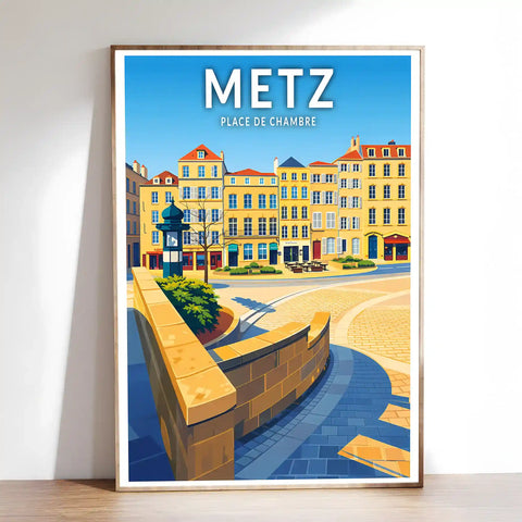 Affiche - Metz - Place de Chambre
