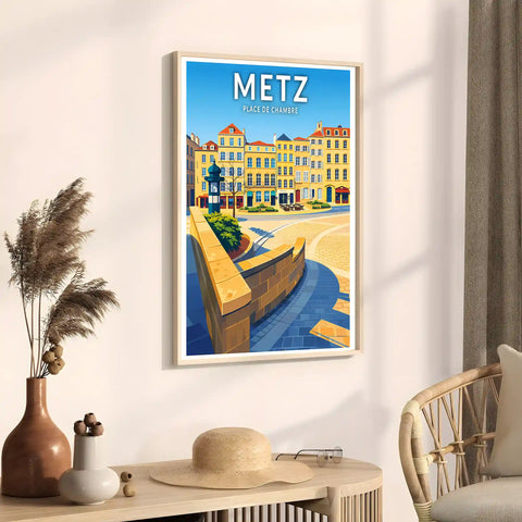 Affiche - Metz - Place de Chambre