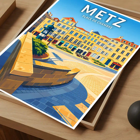Affiche - Metz - Place de Chambre