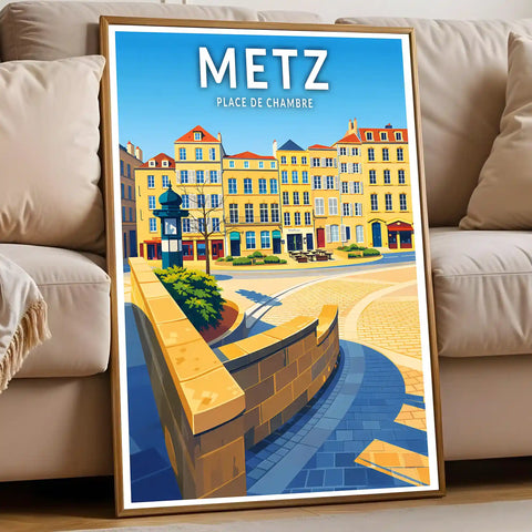 Affiche - Metz - Place de Chambre