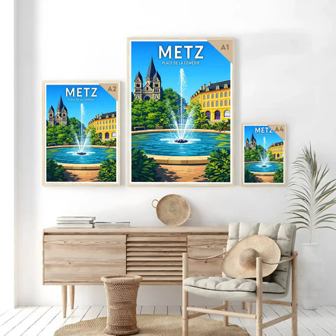Affiche - Metz - Place de la Comédie