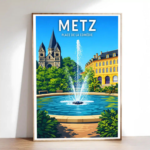 Affiche - Metz - Place de la Comédie