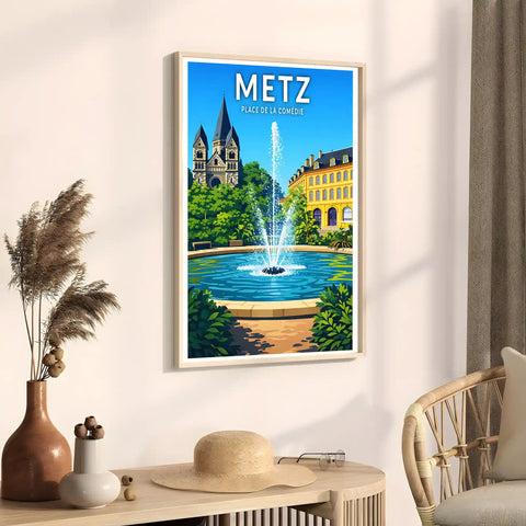 Affiche - Metz - Place de la Comédie