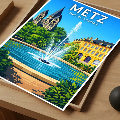 Affiche - Metz - Place de la Comédie