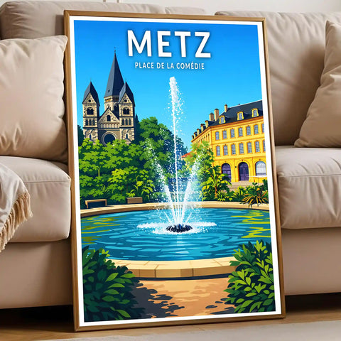 Affiche - Metz - Place de la Comédie
