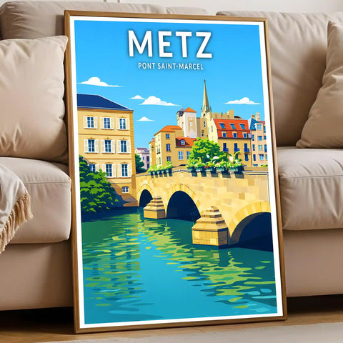 Affiche - Metz - Pont Saint-Marcel