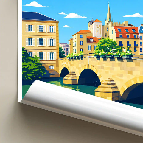 Affiche - Metz - Pont Saint-Marcel