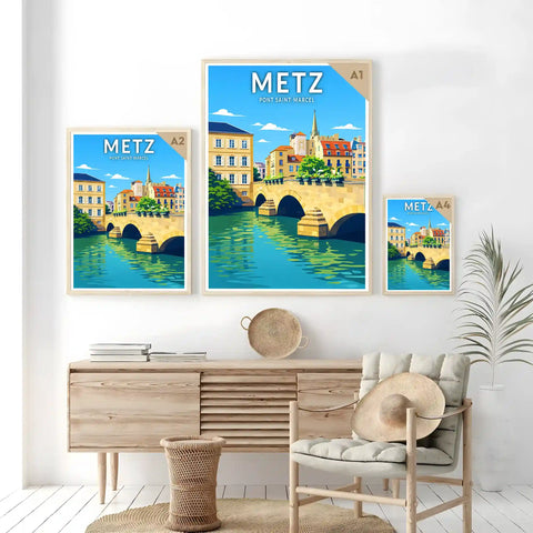 Affiche - Metz - Pont Saint-Marcel