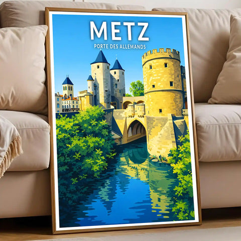Affiche - Metz - Porte des Allemands