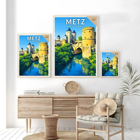 Affiche - Metz - Porte des Allemands