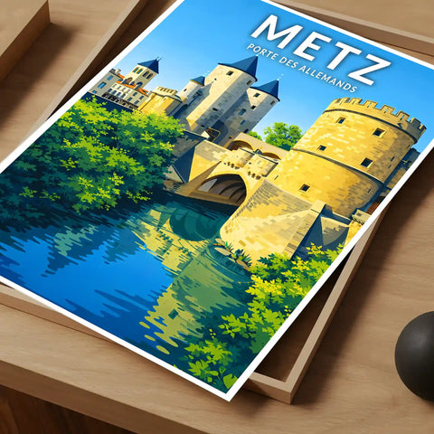 Affiche - Metz - Porte des Allemands