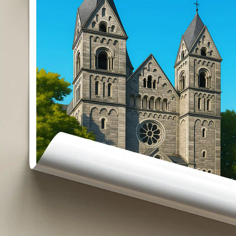 Affiche - Metz - Temple Neuf