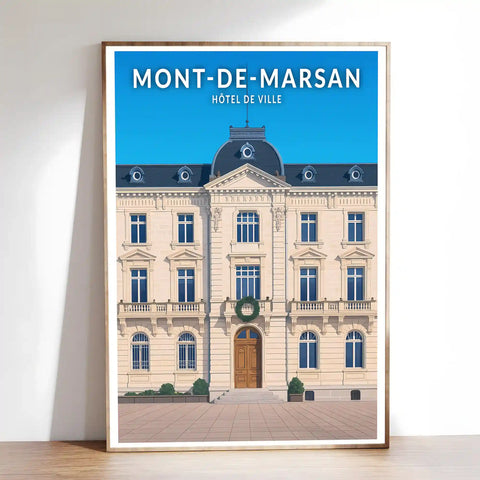 Affiche - Mont-de-Marsan - Hôtel de Ville