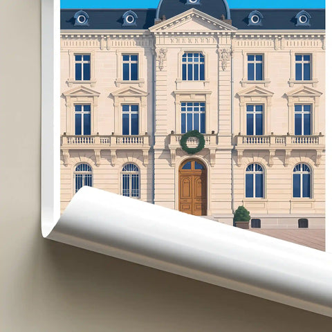 Affiche - Mont-de-Marsan - Hôtel de Ville