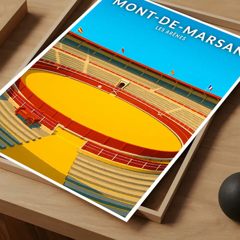 Affiche - Mont-de-Marsan - Les Arènes