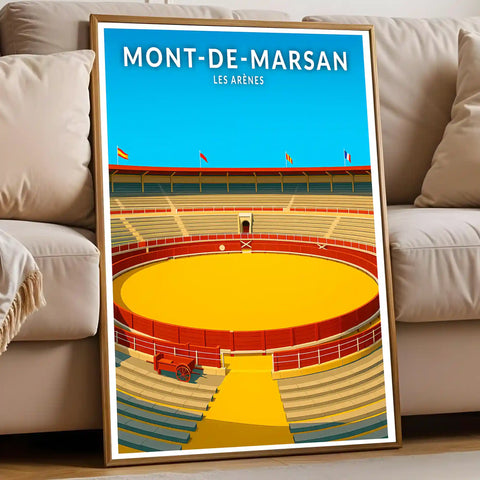 Affiche - Mont-de-Marsan - Les Arènes