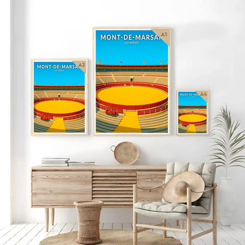 Affiche - Mont-de-Marsan - Les Arènes