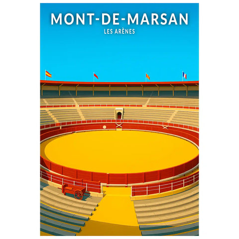 Affiche - Mont-de-Marsan - Les Arènes