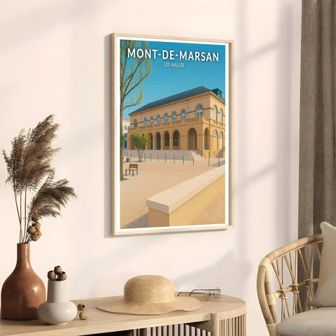 Affiche - Mont-de-Marsan - Les Halles