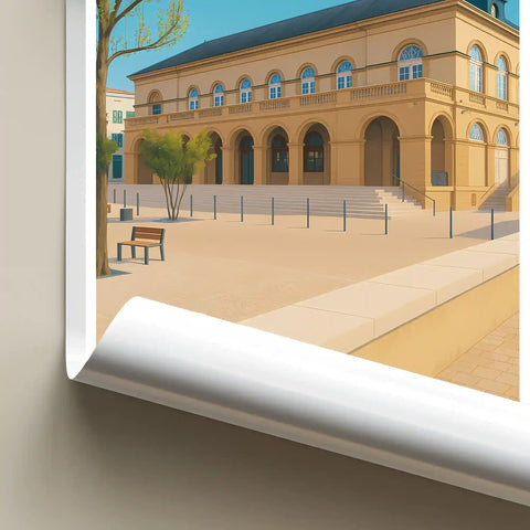 Affiche - Mont-de-Marsan - Les Halles