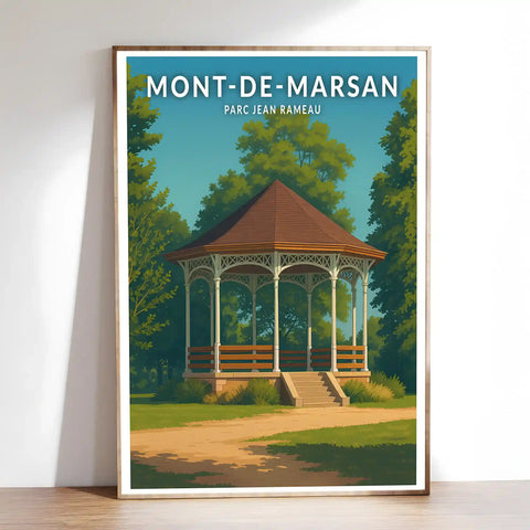 Affiche - Mont-de-Marsan - Parc Jean Rameau