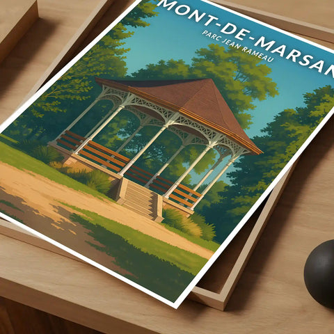 Affiche - Mont-de-Marsan - Parc Jean Rameau