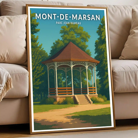 Affiche - Mont-de-Marsan - Parc Jean Rameau