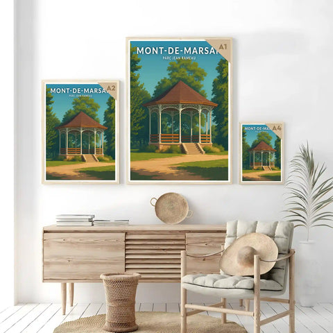 Affiche - Mont-de-Marsan - Parc Jean Rameau