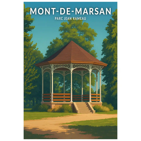 Affiche - Mont-de-Marsan - Parc Jean Rameau