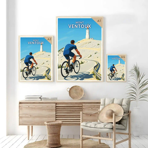 Affiche - Mont Ventoux - Cyclisme