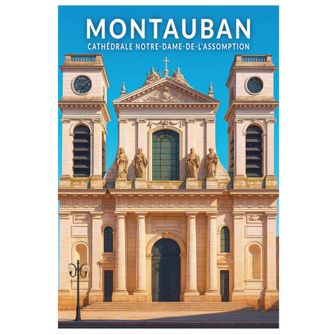 Affiche - Montauban - Cathédrale Notre-Dame-de-l'Assomption