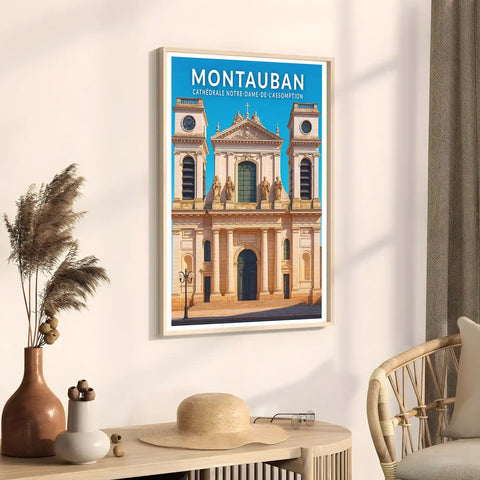 Affiche - Montauban - Cathédrale Notre-Dame-de-l'Assomption